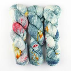 Cowgirl Blues Merino SINGLE LACE Farbverlauf handgefärbt Shoop Shoop