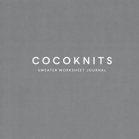 CocoKnits Worksheet Journal for Sweater Workshop  Journal for Sweater Workshop
