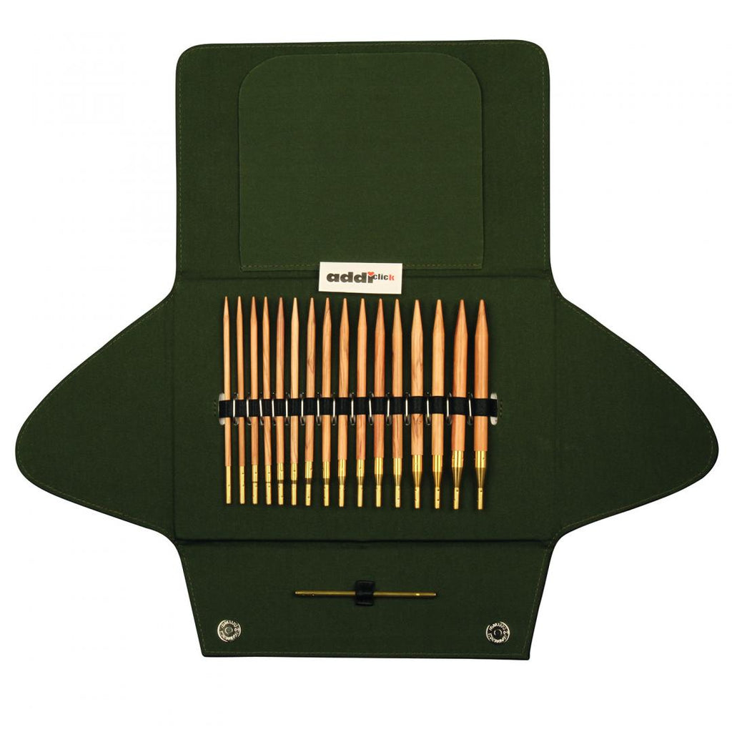 570-2 addiClick NATURE olive wood case