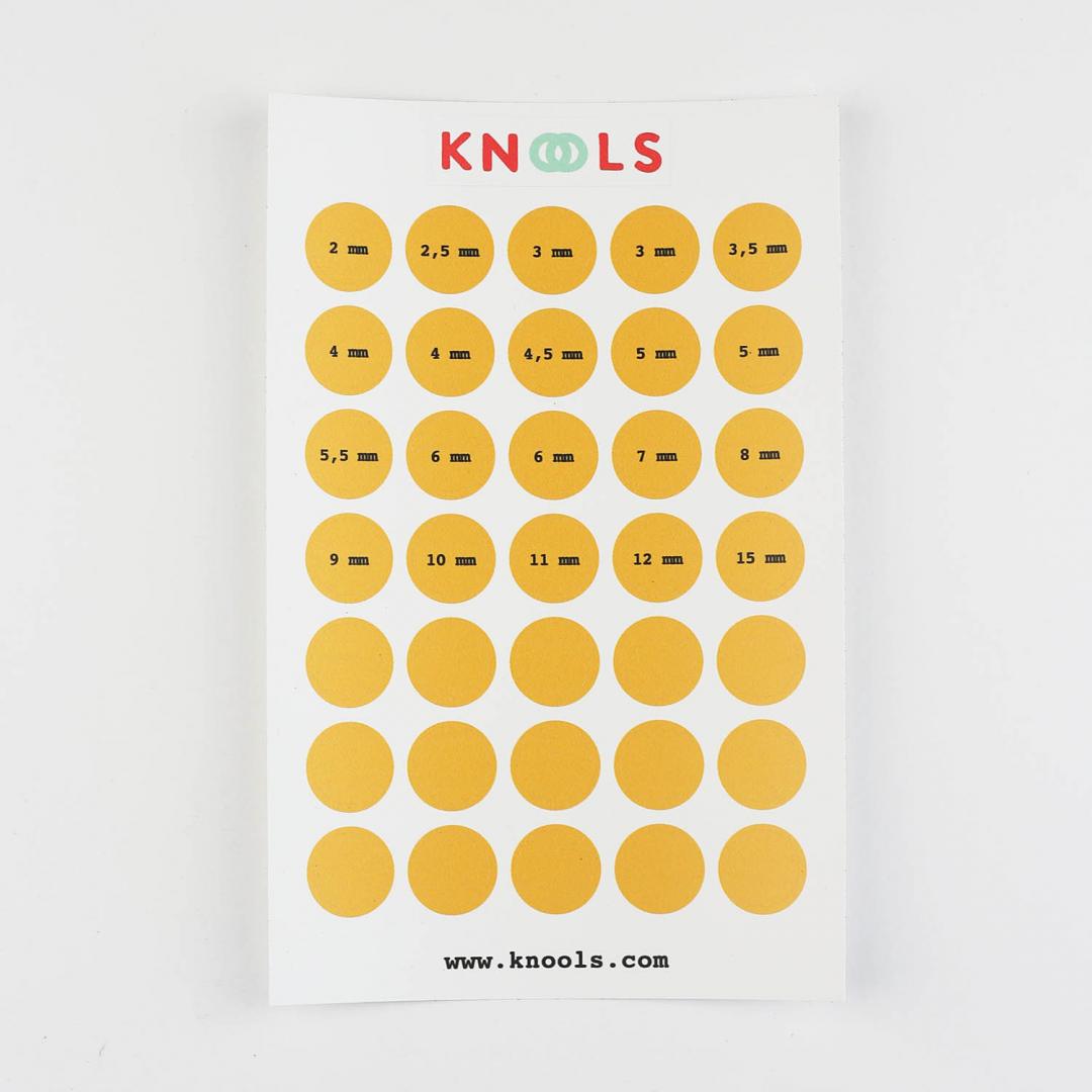 Needle Size Sticker – Soul Wool