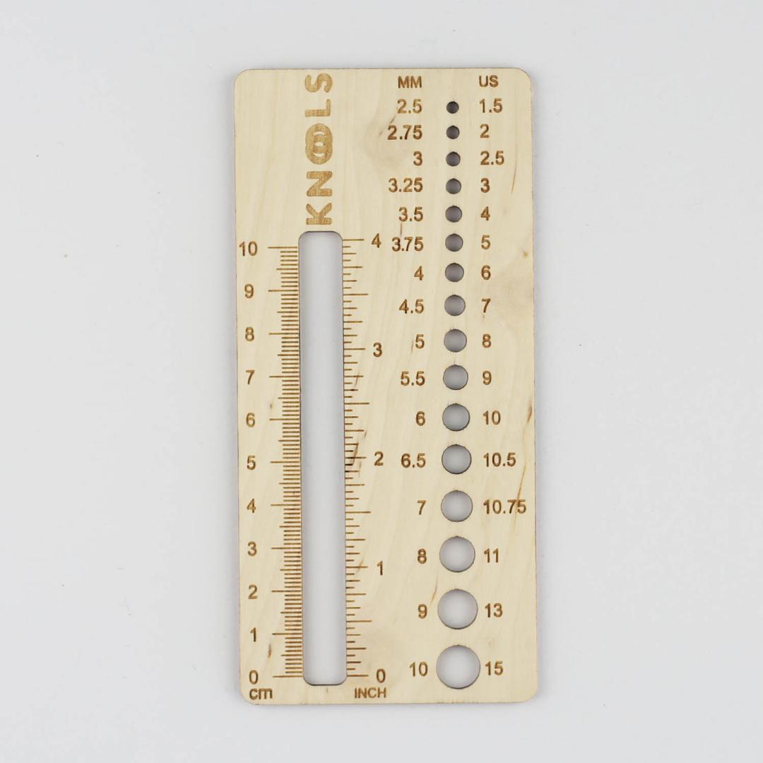 Needle Gauge & Swatch Ruler – Soul Wool