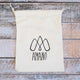 Cotton drawstring bag