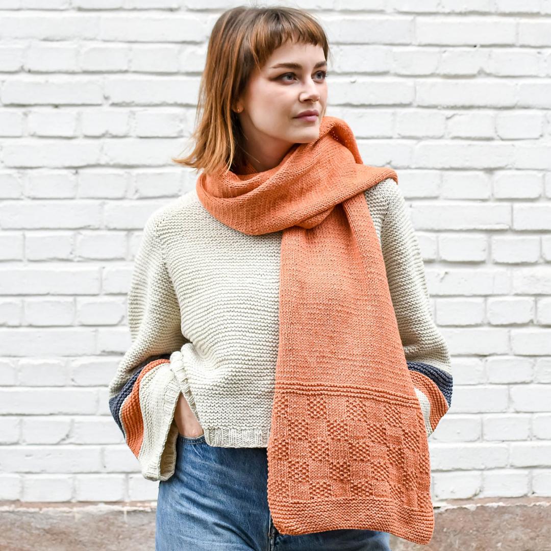 Anleitung Ellen Schal