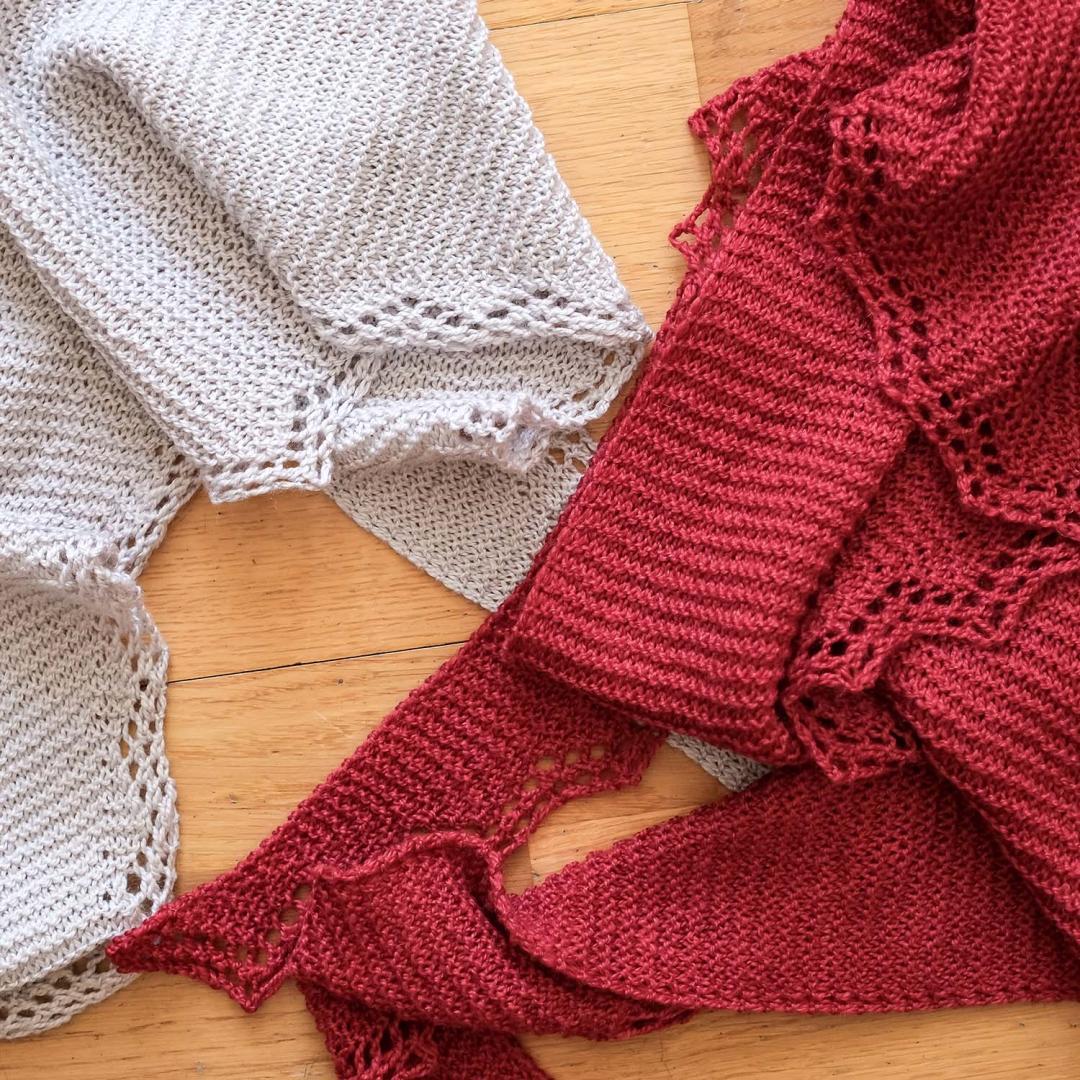 Anleitung „Kerchief Shawl“ mit BC Garn Silkbloom