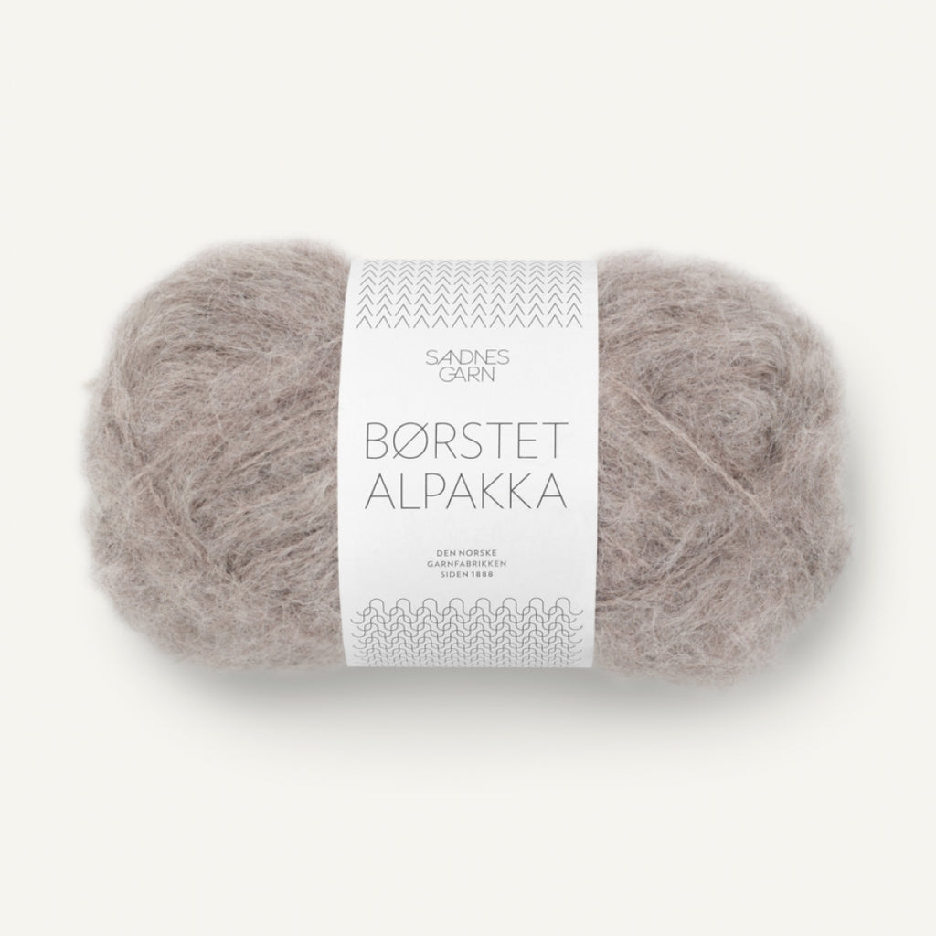 Borstet Alpakka