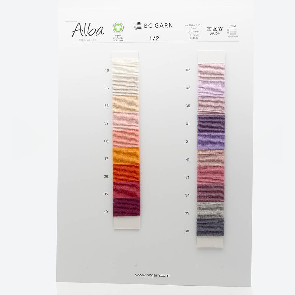 BC Garn color charts