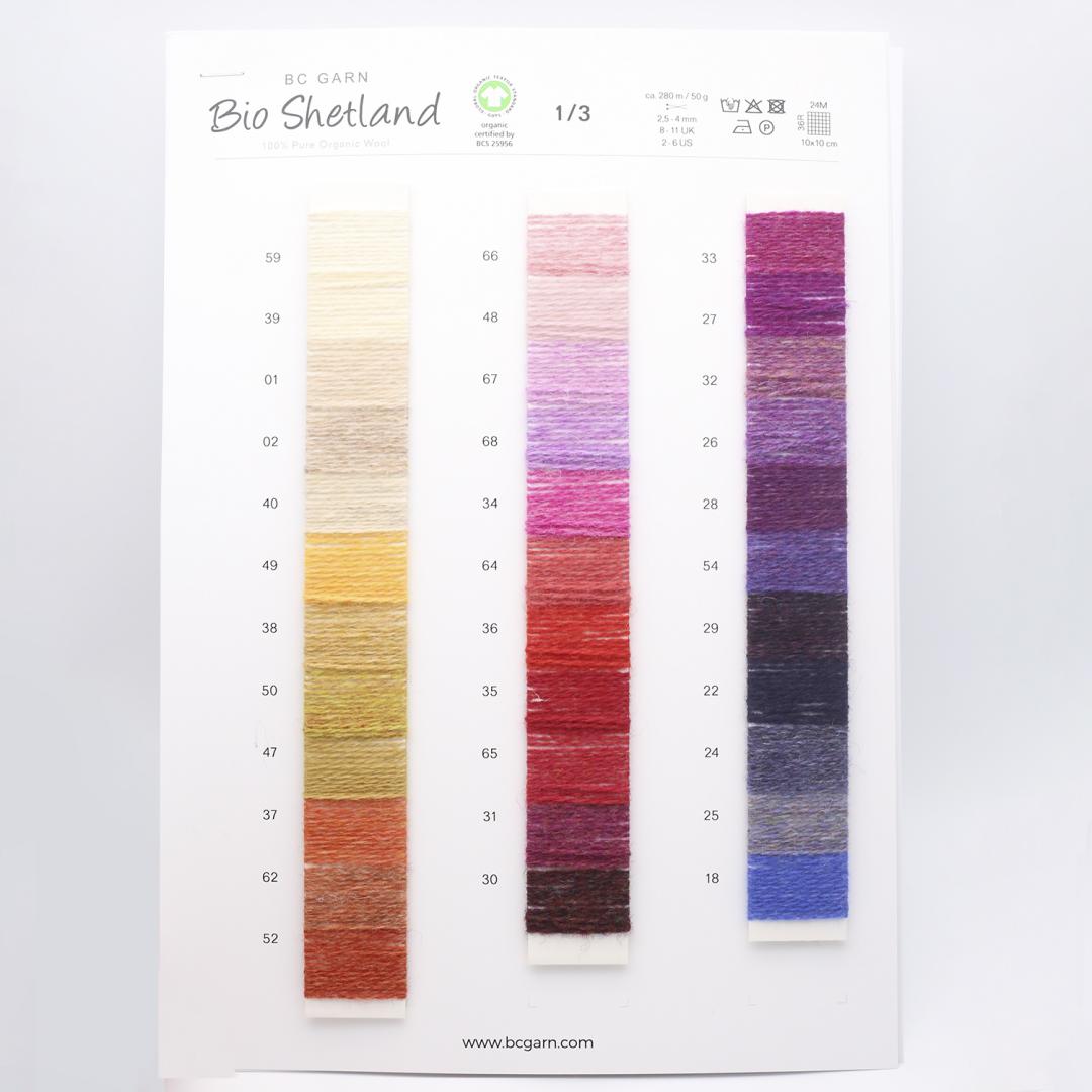 BC Garn color charts