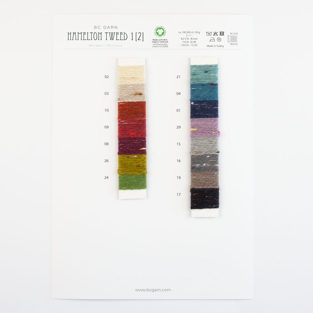 BC Garn color charts