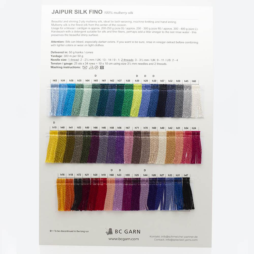 BC Garn color charts