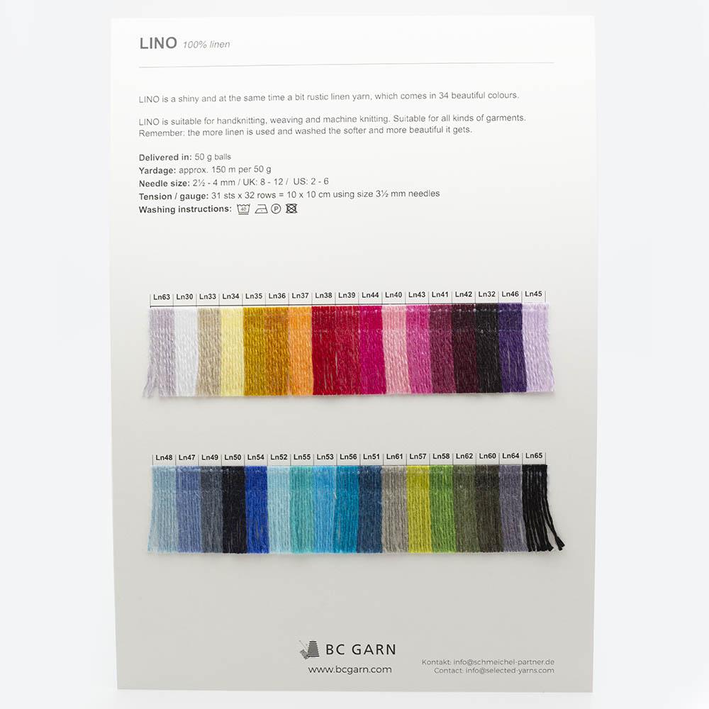 BC Garn color charts