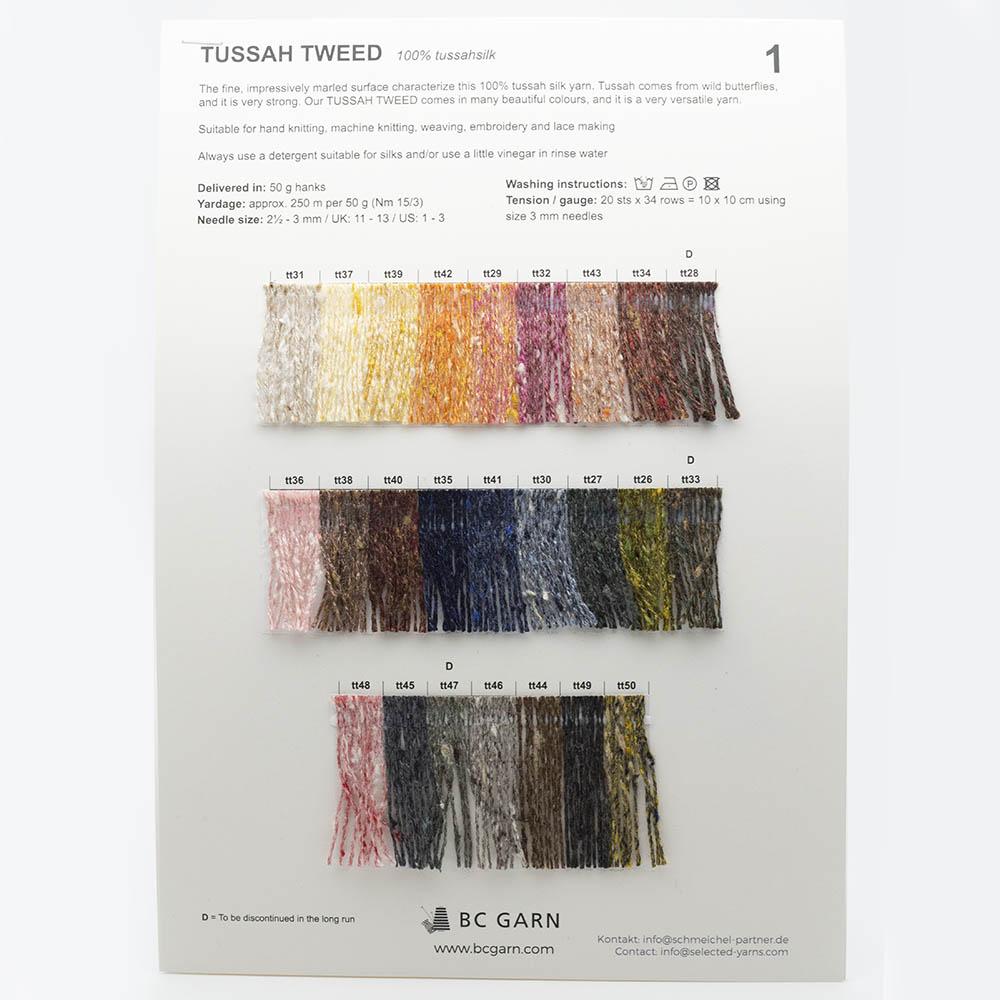 BC Garn color charts