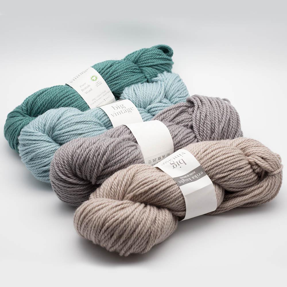 Strickset Decke Big Vintage Drizzling