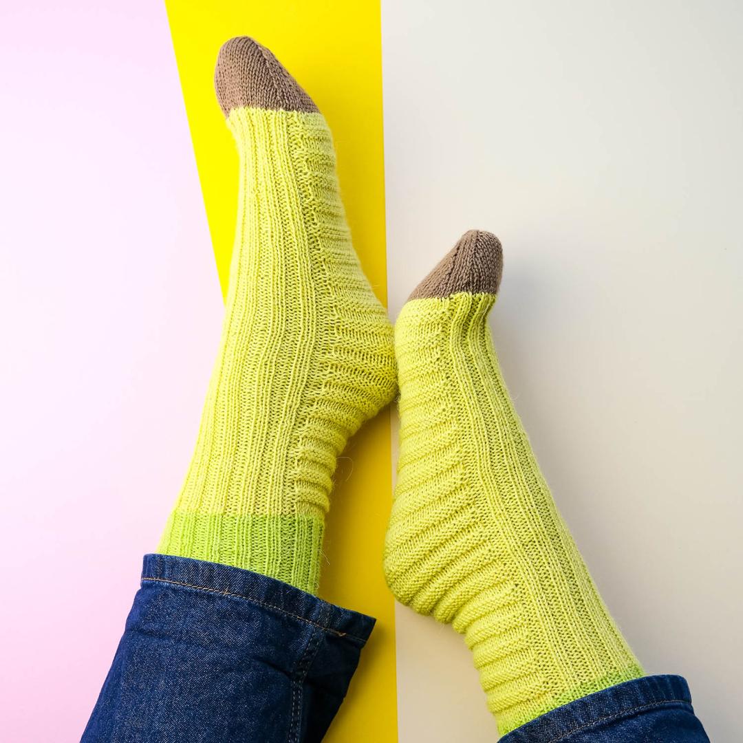Strickset Bananensocken