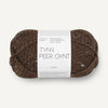 tweed marron foncé