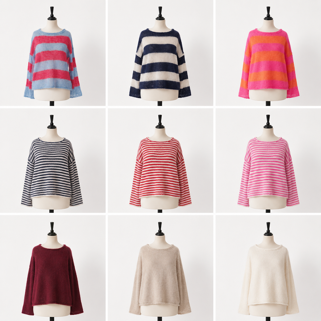 Strickset Roosi Blouse mit Kid Cotton