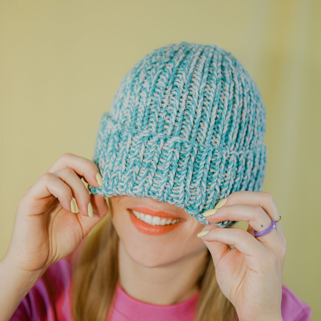 Strickset Mütze für Anfänger