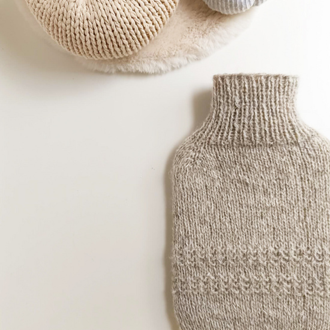 Strickset “Ruhezeit” (Tassen- & Wärmflaschenbezug)