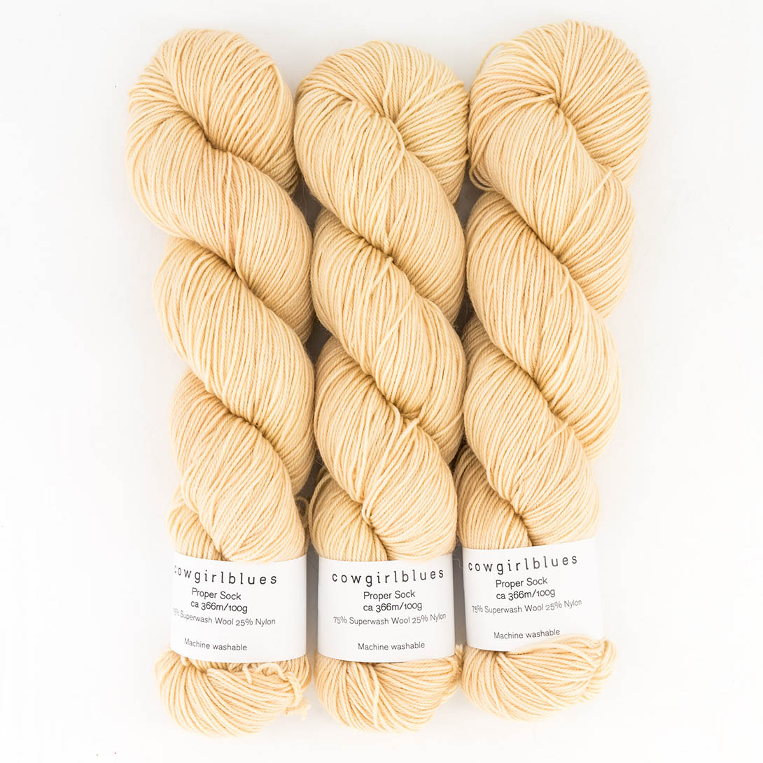Proper Sock Solids 100g hand dyed