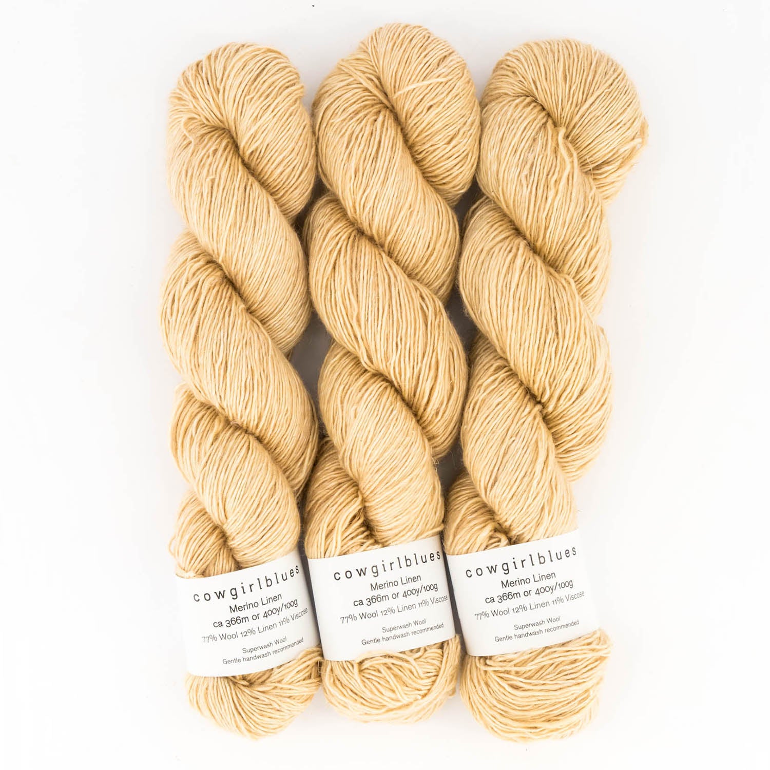 Merino Linen solid hand-dyed