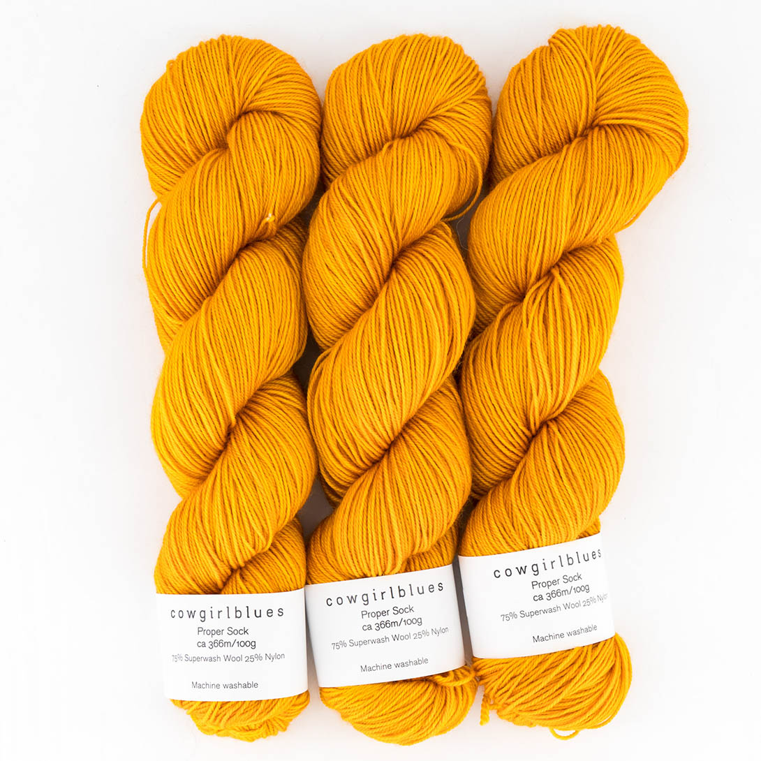 Proper Sock Solids 100g hand dyed