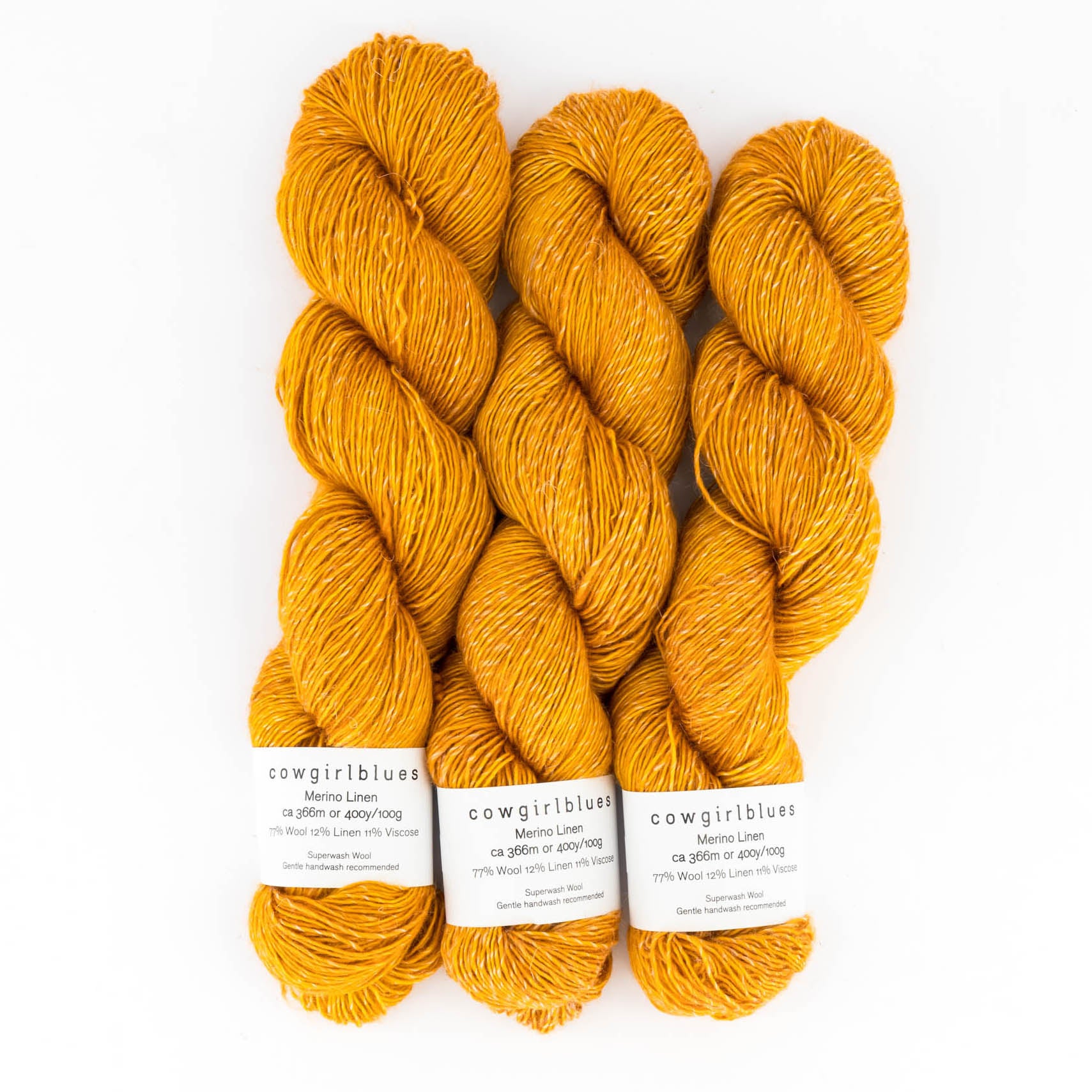 Merino Linen solid hand-dyed