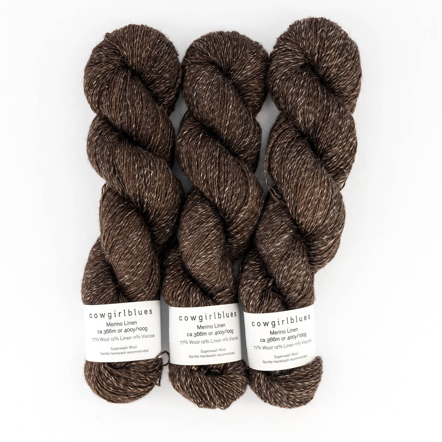 Merino Linen solid hand-dyed