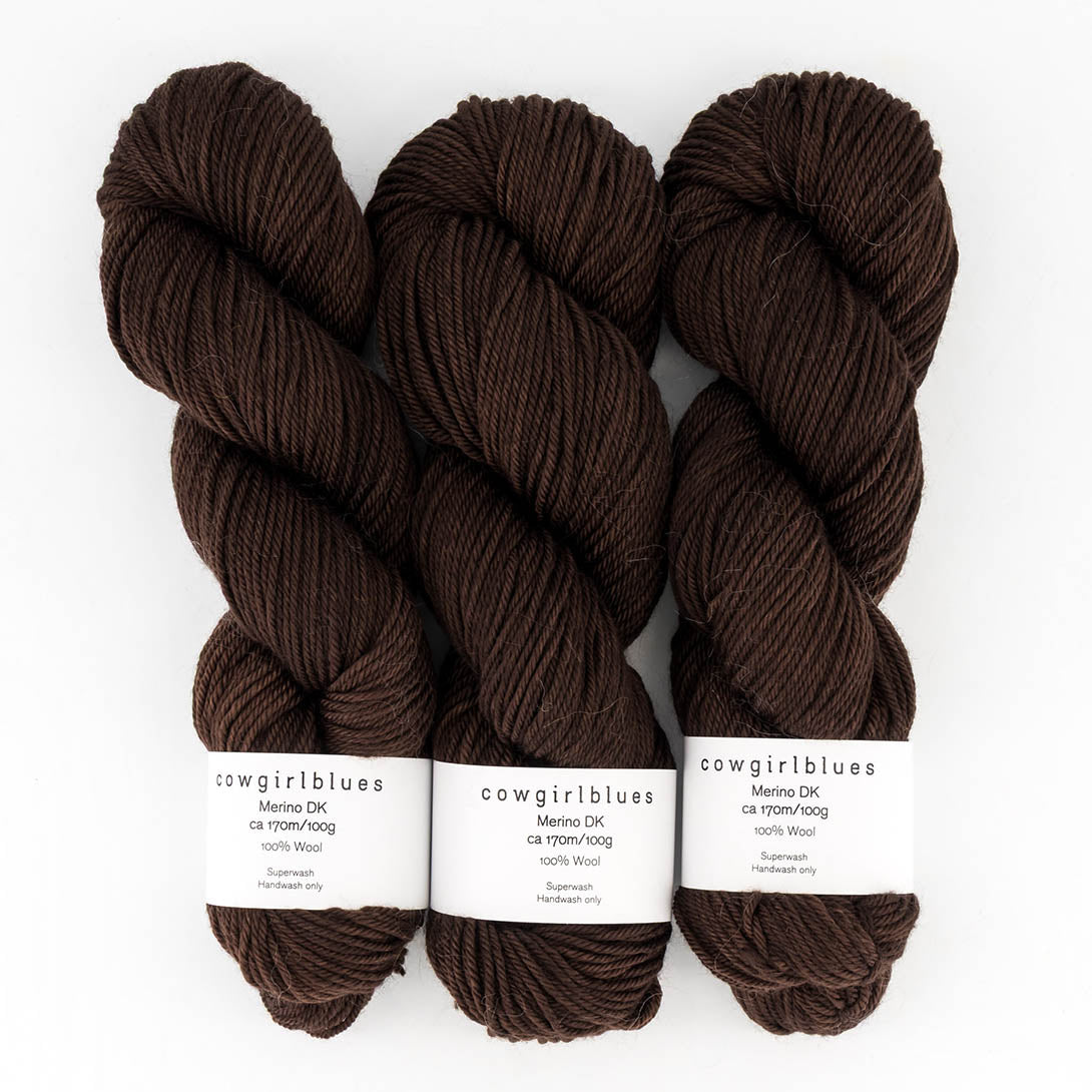 Merino DK solids 100g hand-dyed
