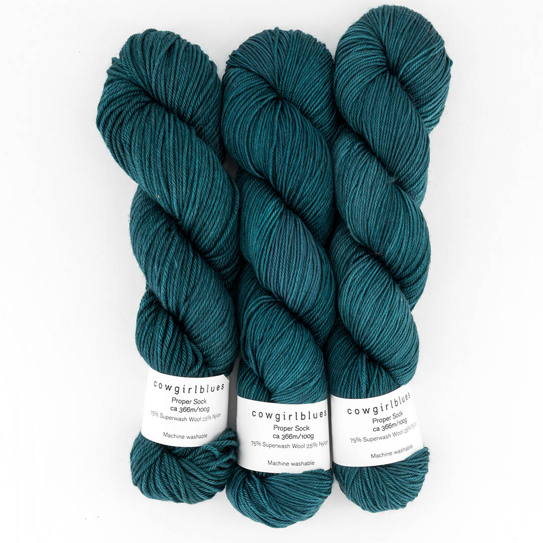 Proper Sock Solids 100g hand dyed