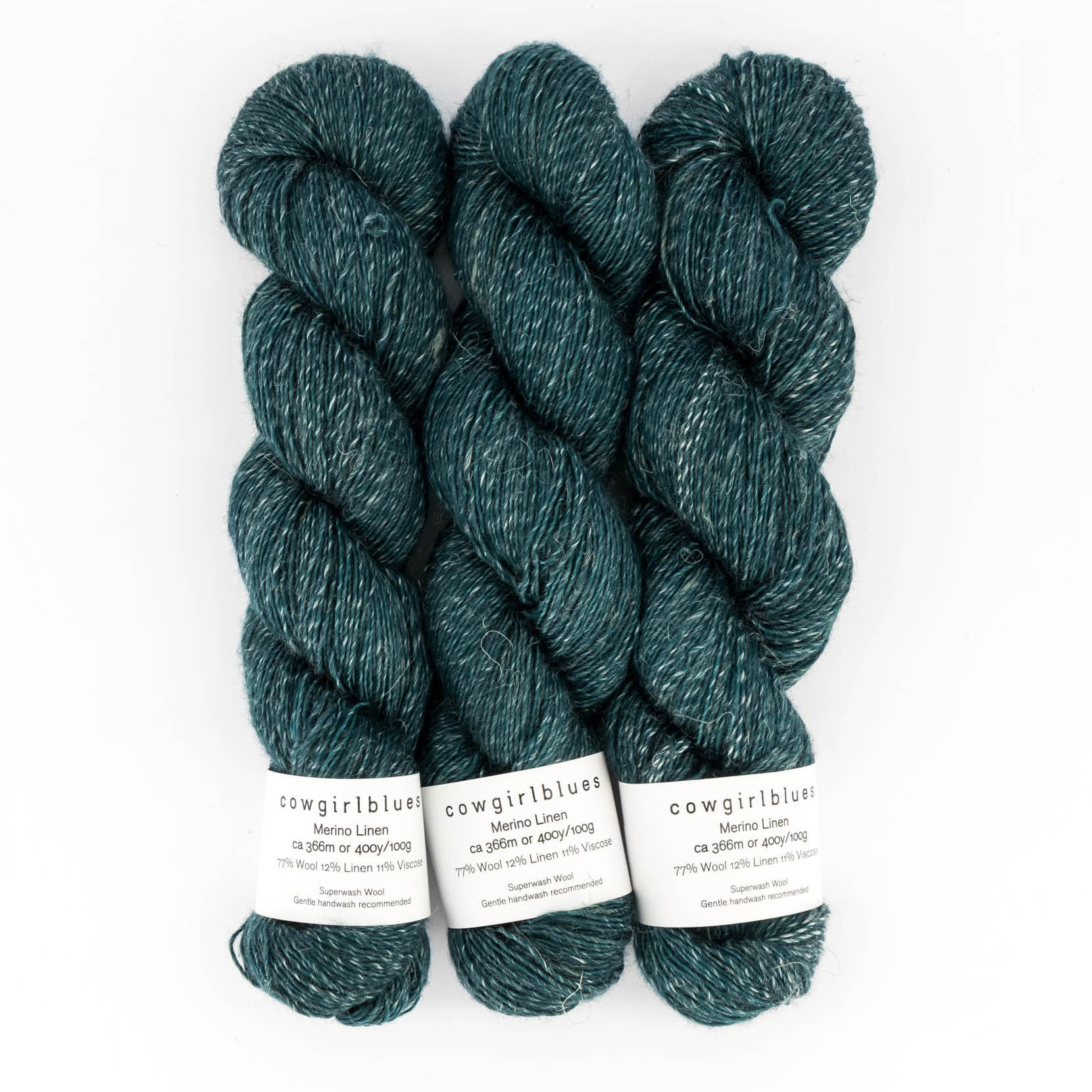 Merino Linen solid hand-dyed
