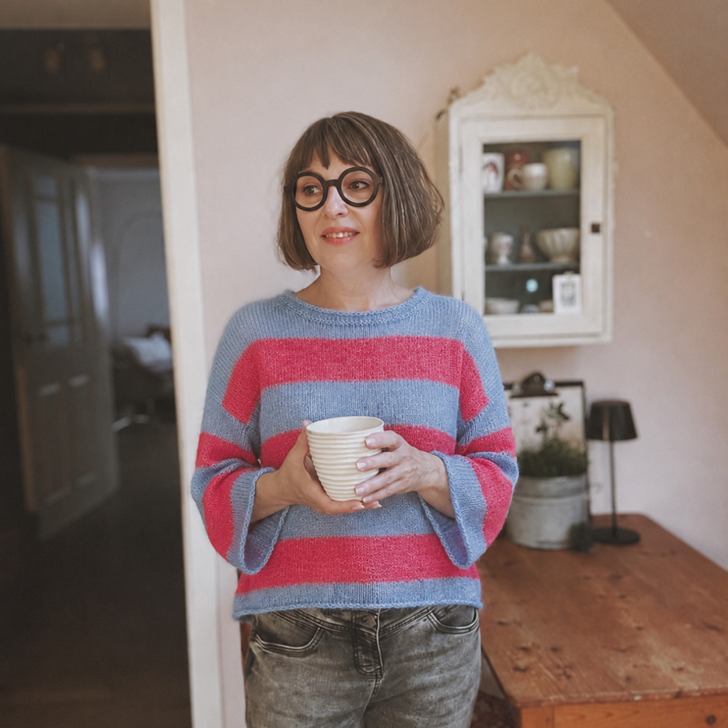 Strickset Roosi Blouse mit Kid Cotton