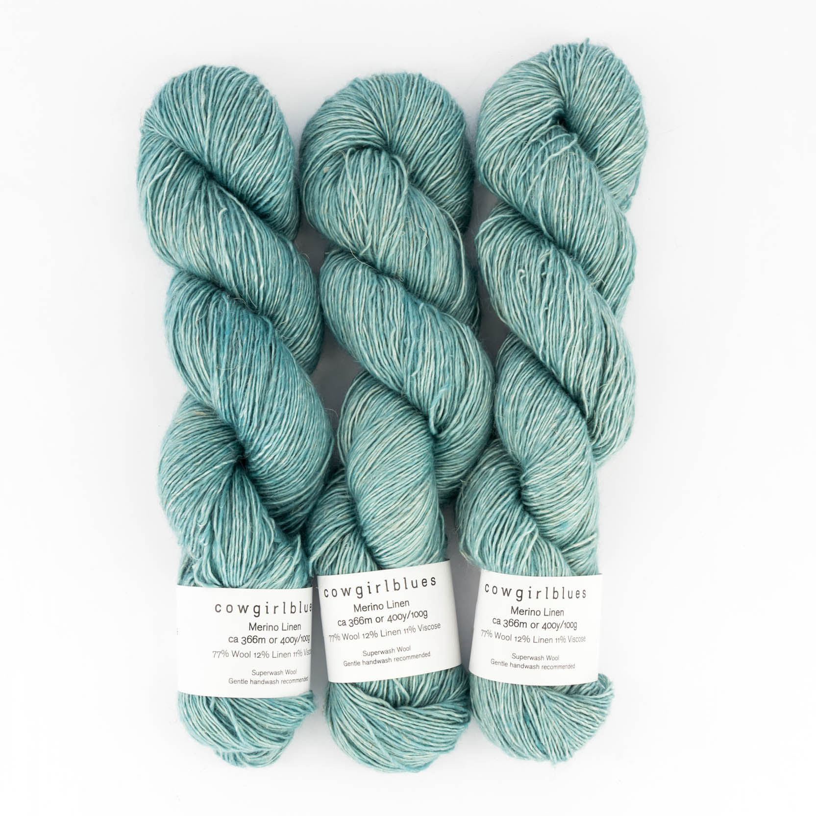 Merino Linen solid hand-dyed