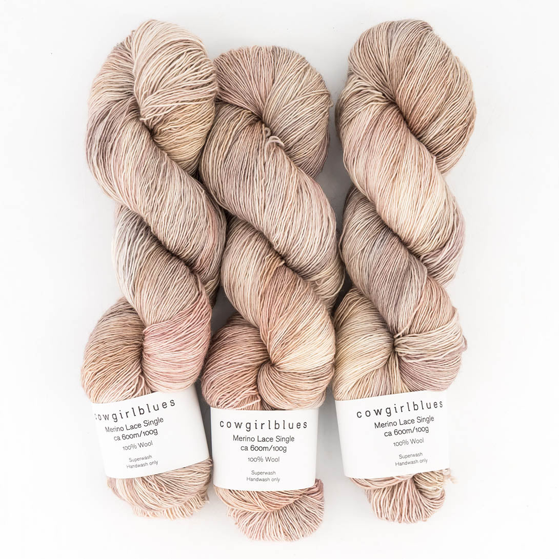 Merino SINGLE LACE gradient hand-dyed