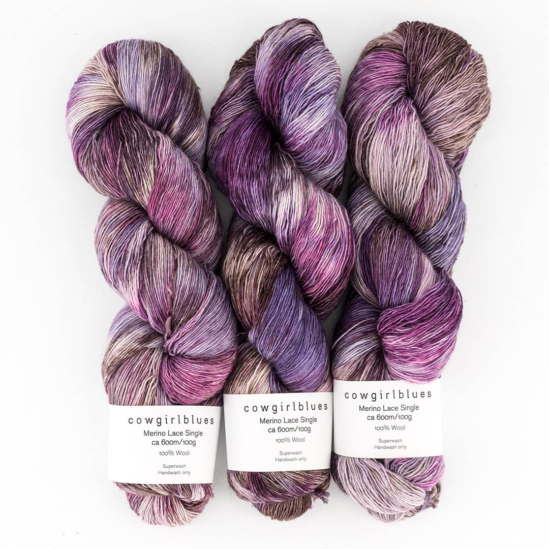 Merino SINGLE LACE gradient hand-dyed