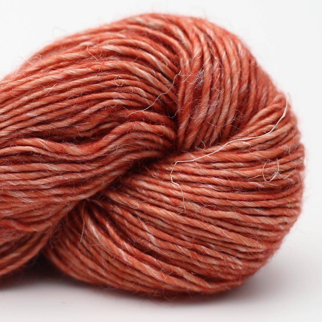 Merino Linen solid handgefärbt