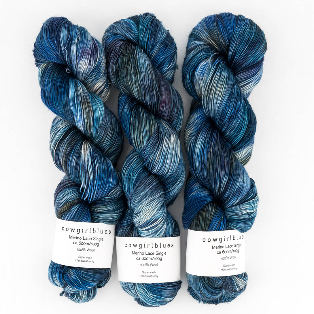 Merino SINGLE LACE gradient hand-dyed