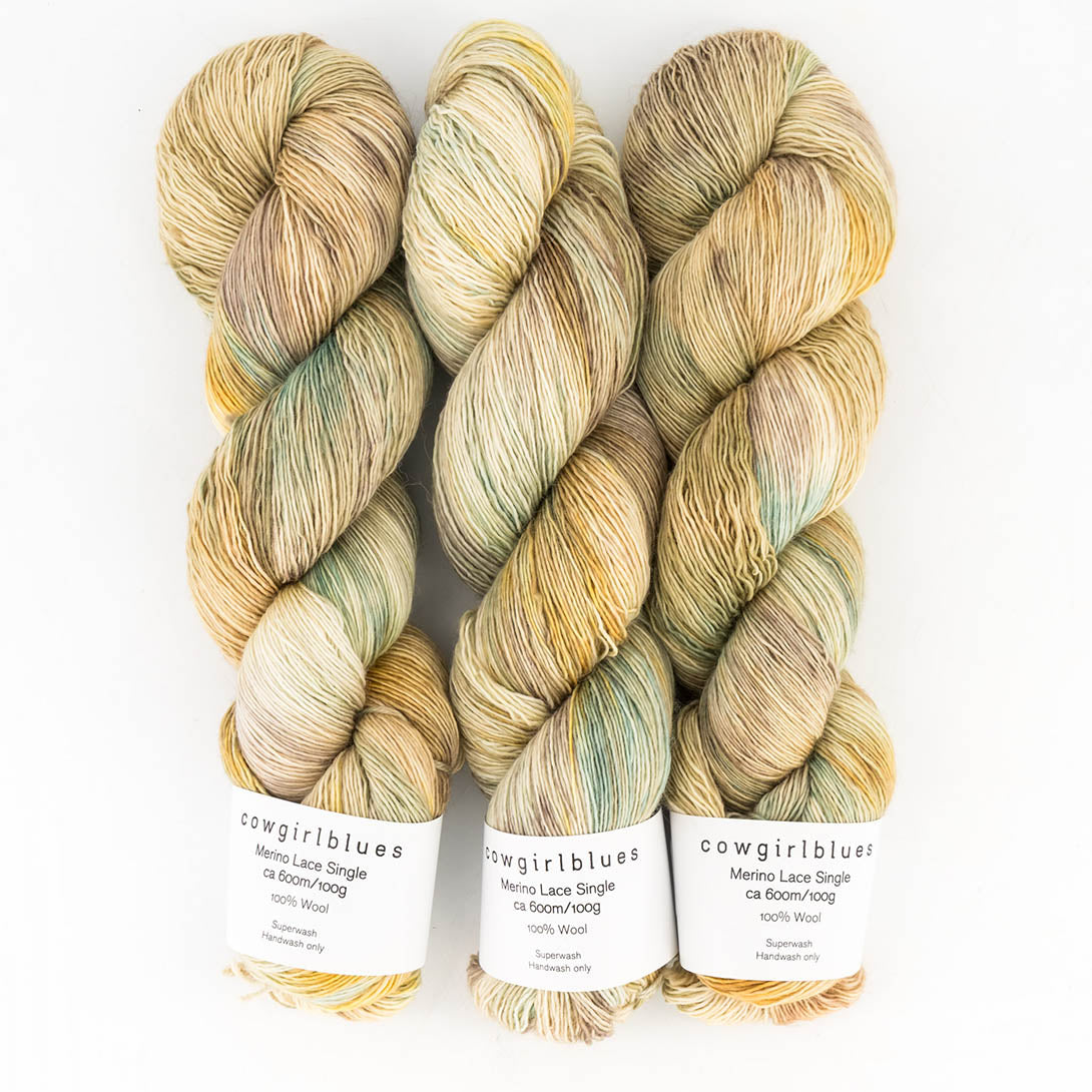 Merino SINGLE LACE gradient hand-dyed