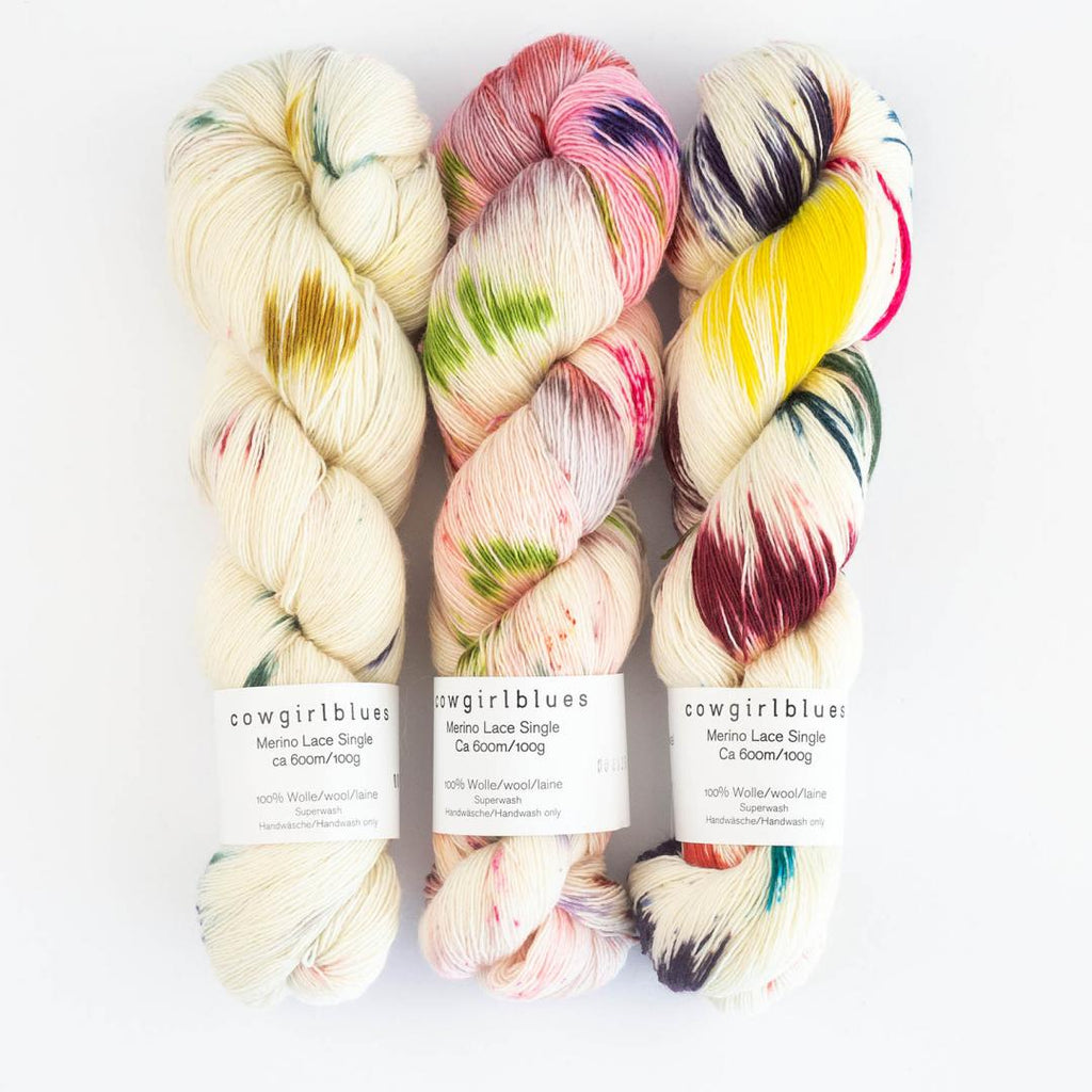 Merino SINGLE LACE gradient hand-dyed