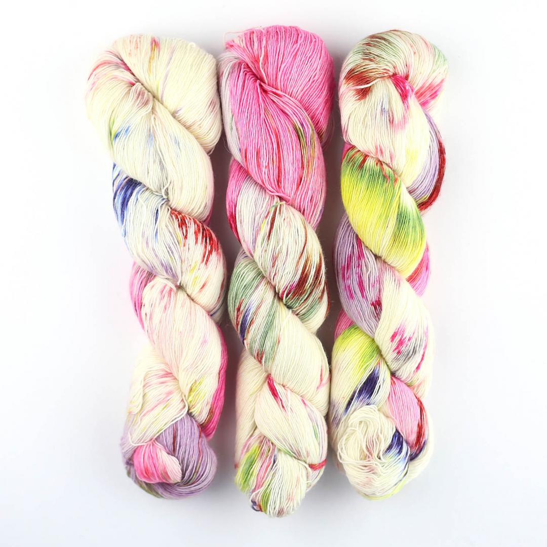 Merino SINGLE LACE Farbverlauf handgefärbt