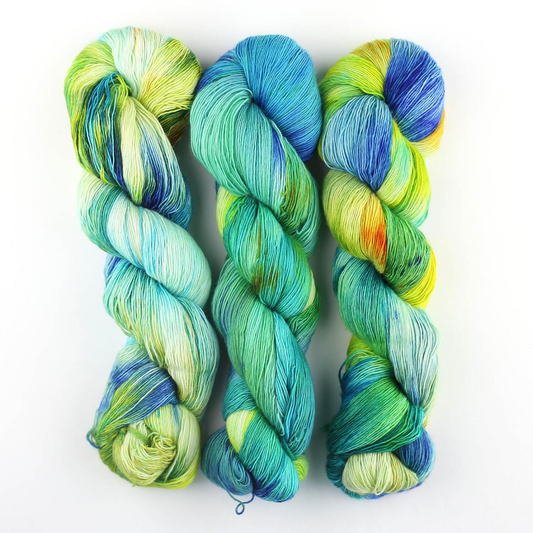 Merino SINGLE LACE Farbverlauf handgefärbt