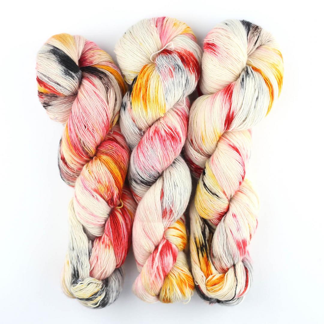 Merino SINGLE LACE Farbverlauf handgefärbt