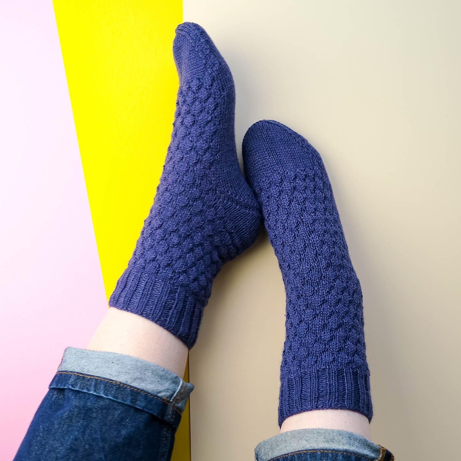 Anleitung Fruity Socks Blaubeere
