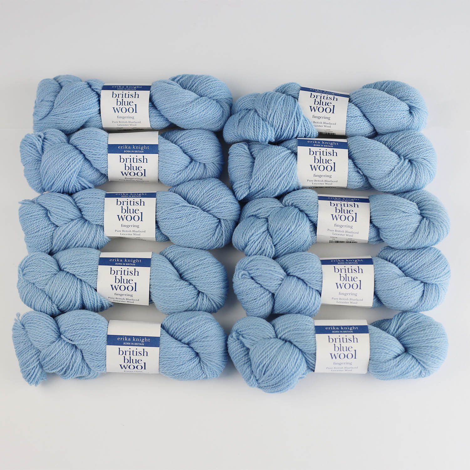 500g Paket British Blue Wool Fingering