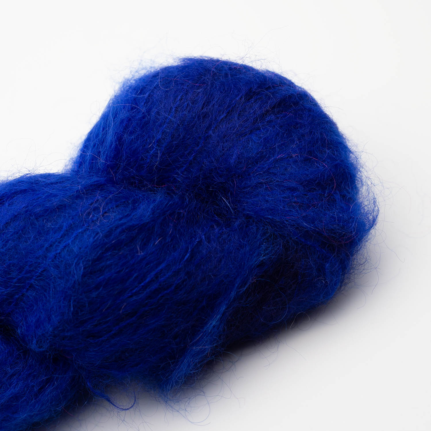 Fluffy mohair solids, hand-dyed