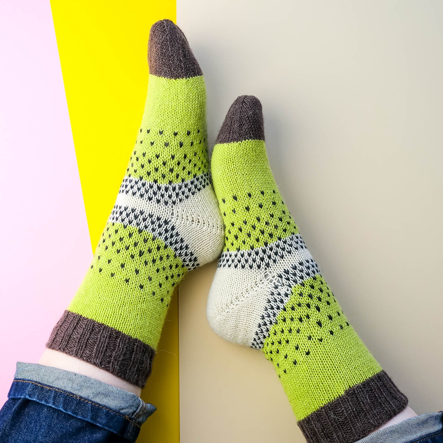Anleitung Fruity Socks Kiwi