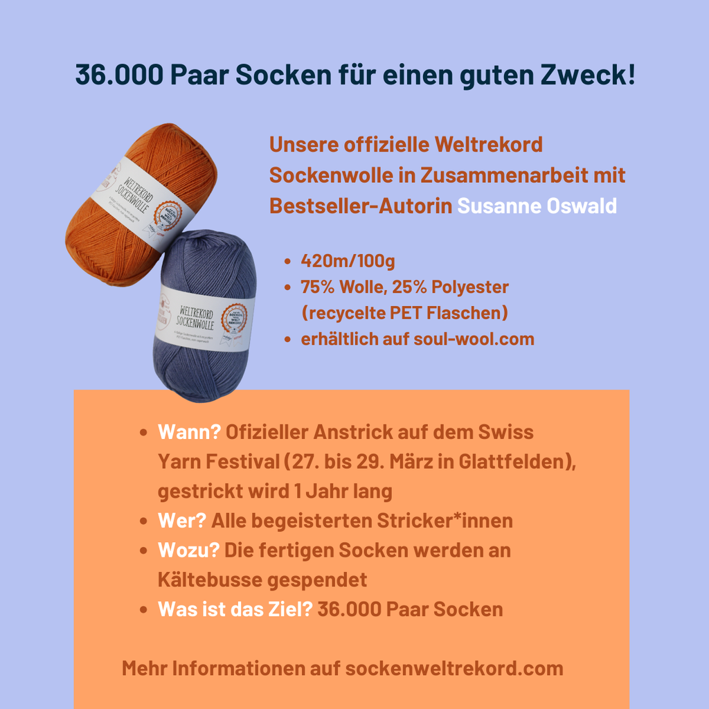 Weltrekord Sockenwolle